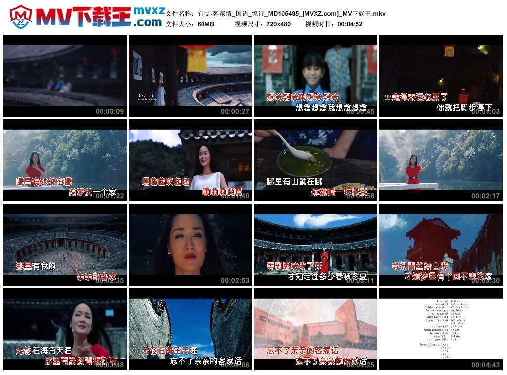 钟雯-客家情_国语_流行_MD105485